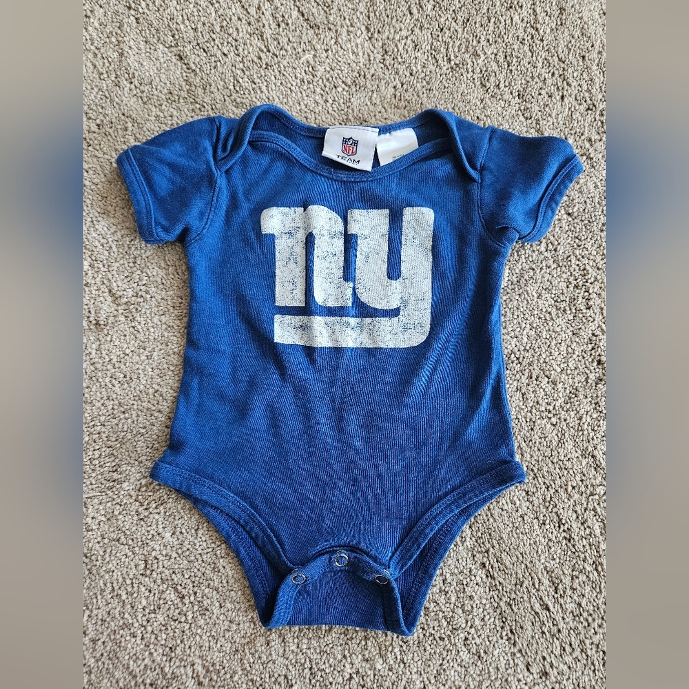 NFL Baby Blue Giants Bodysuit Onesie Giants Baby Shirt